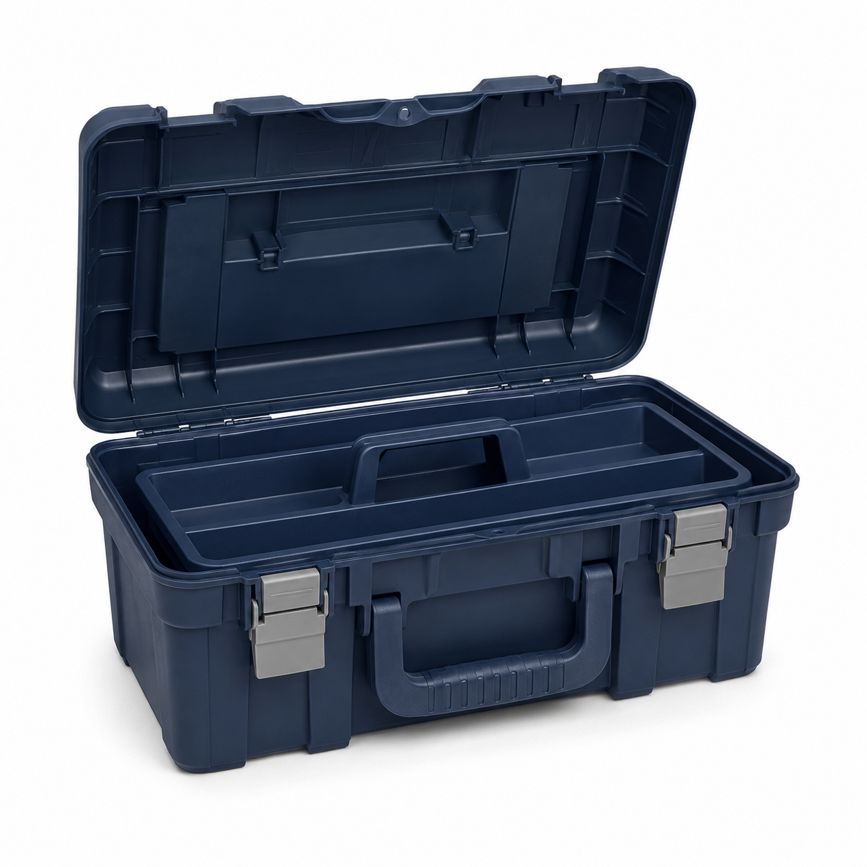 19-Inch Portable Tool Box with Removable Tray