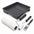 4-Piece Paint Roller Tray and Brush Set