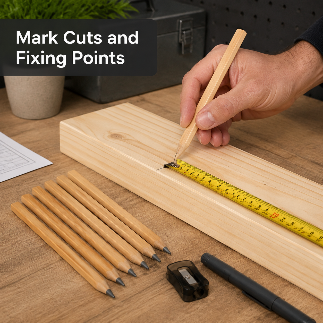 8-Piece Carpenter Pencil and Marker Set