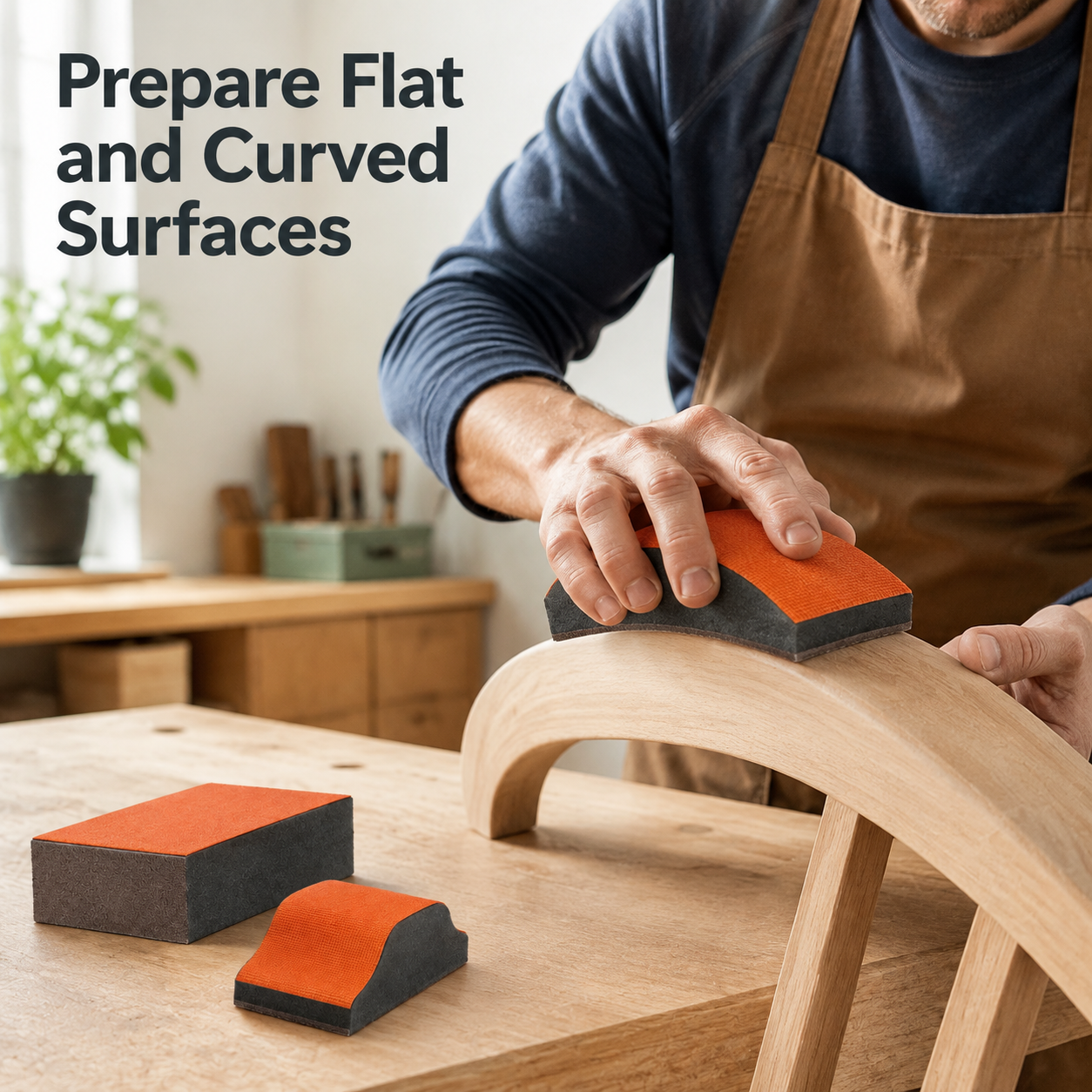 3-Piece Ergonomic Hand Sanding Block Set