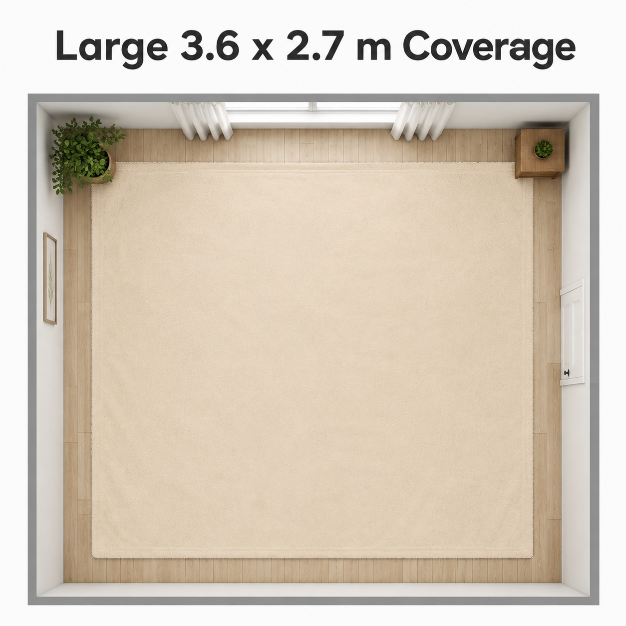Reusable Heavy-Duty Cotton Decorating Dust Sheet
