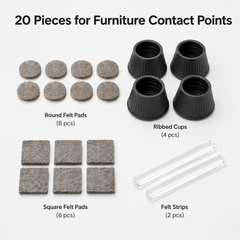 20-Piece Furniture and Floor Protection Pad Set