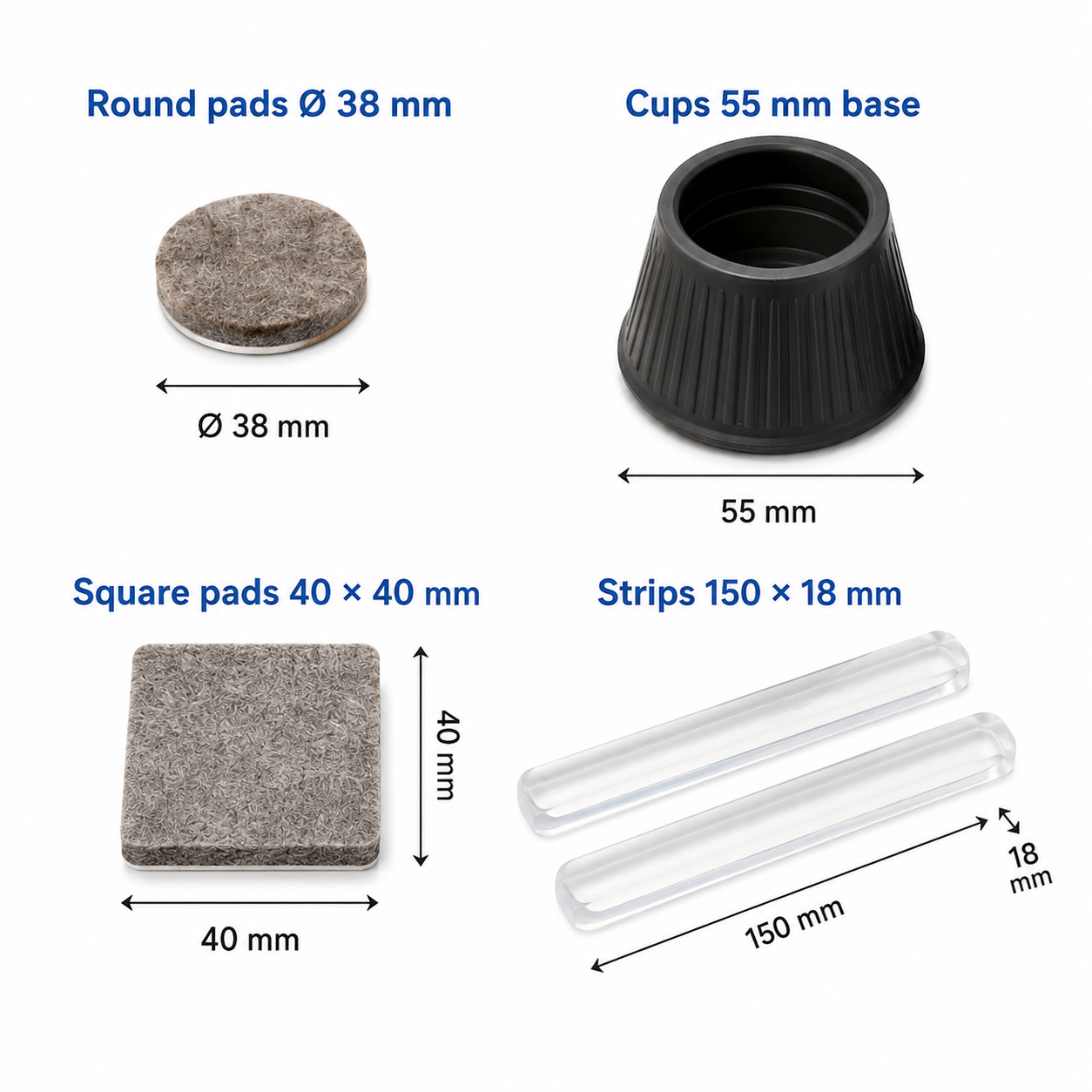 20-Piece Furniture and Floor Protection Pad Set