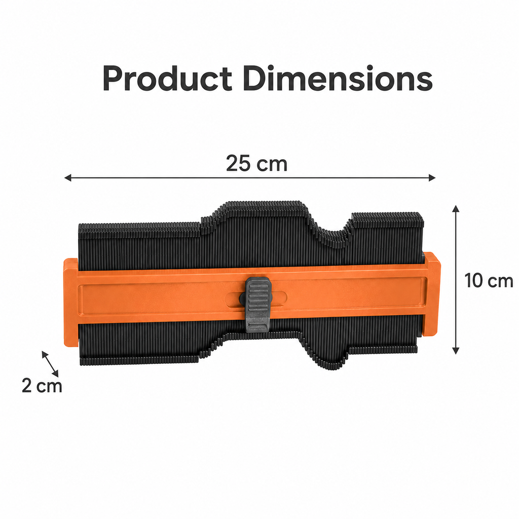 250 mm Locking Contour Profile Gauge