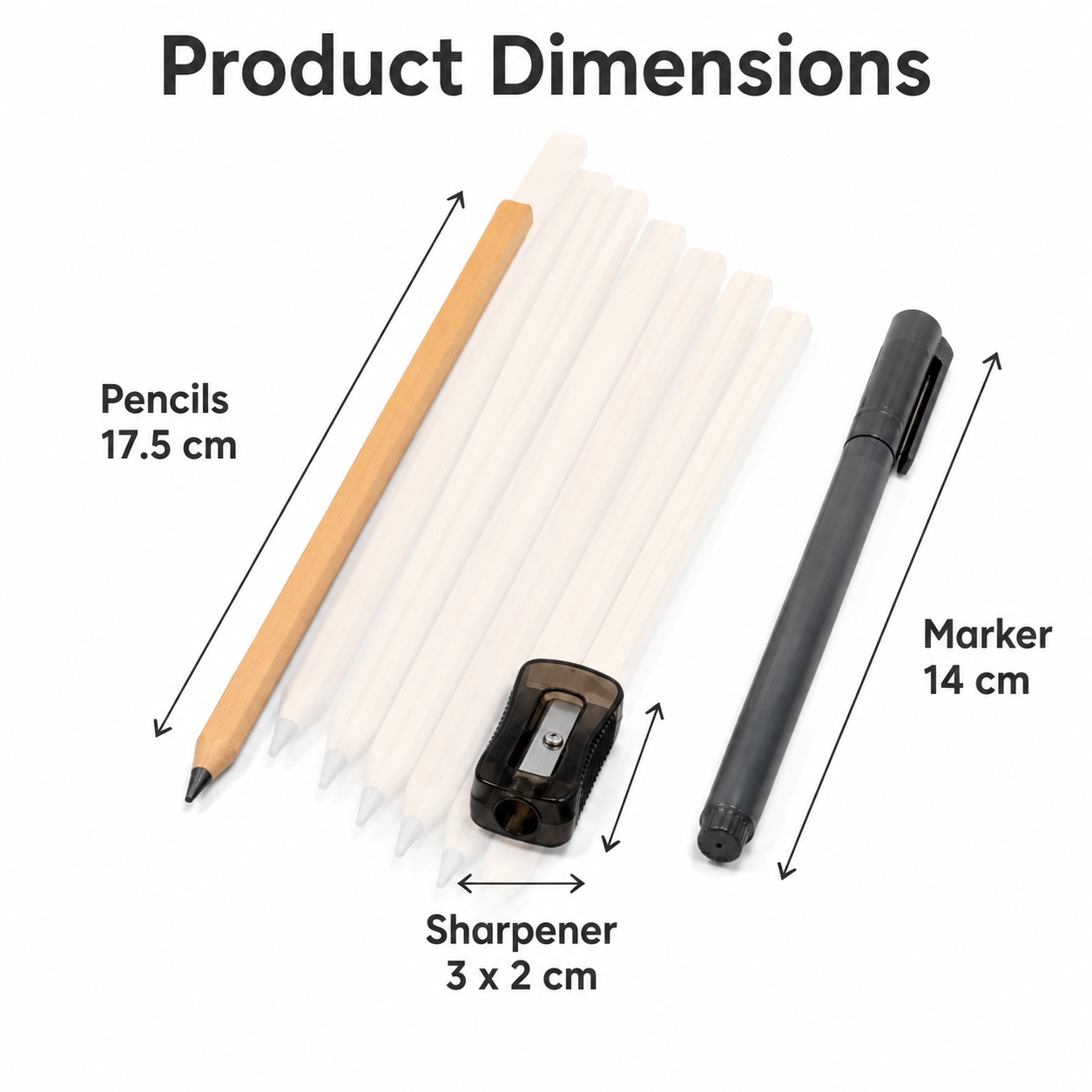 8-Piece Carpenter Pencil and Marker Set