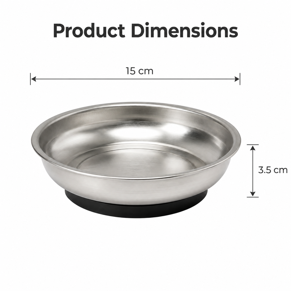 150 mm Magnetic Stainless Steel Parts Tray