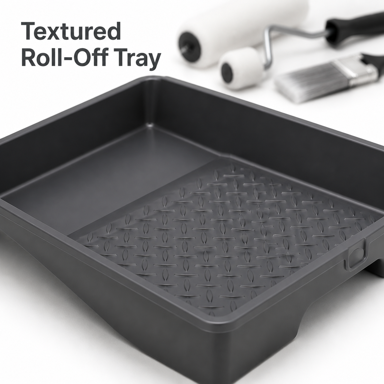 4-Piece Paint Roller Tray and Brush Set