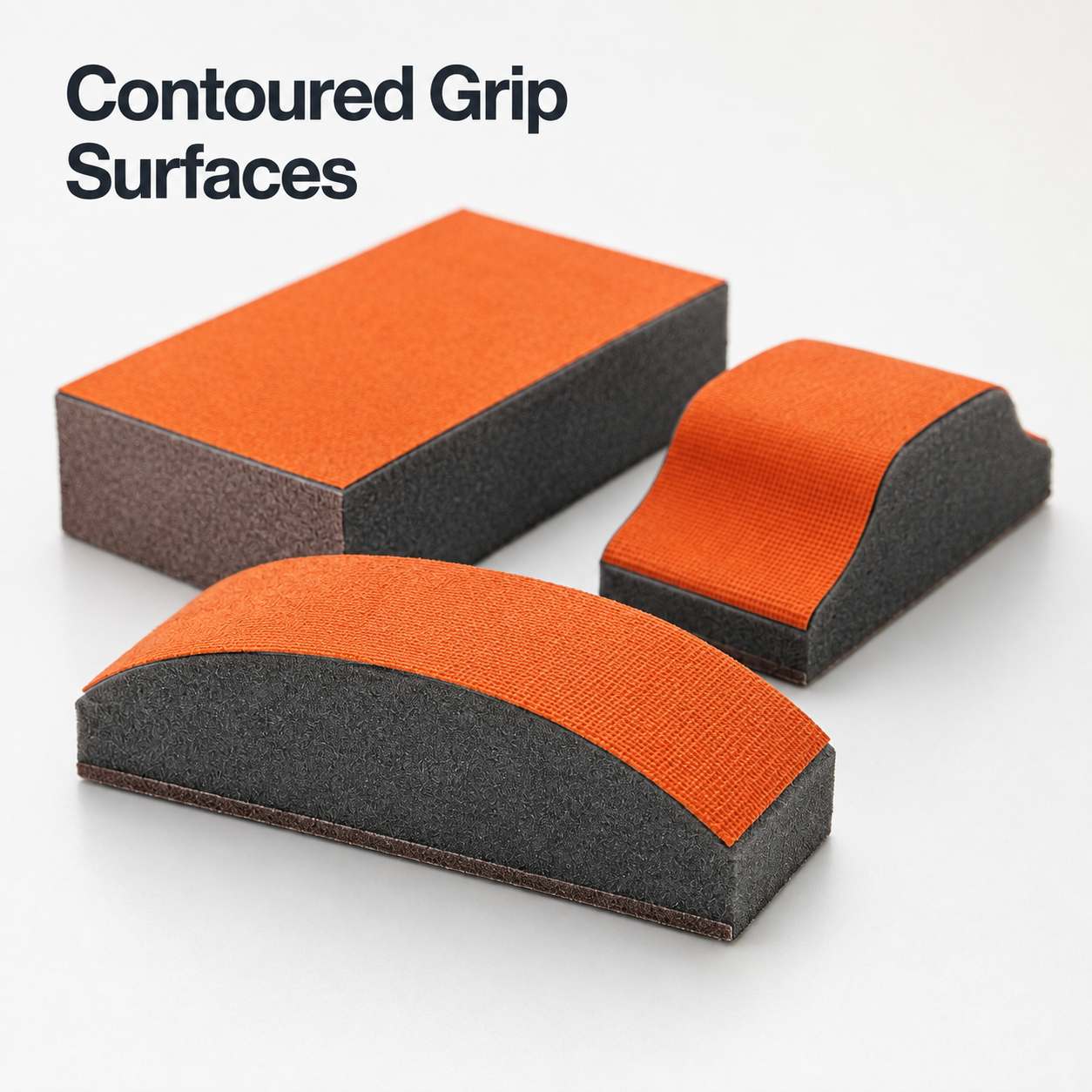 3-Piece Ergonomic Hand Sanding Block Set